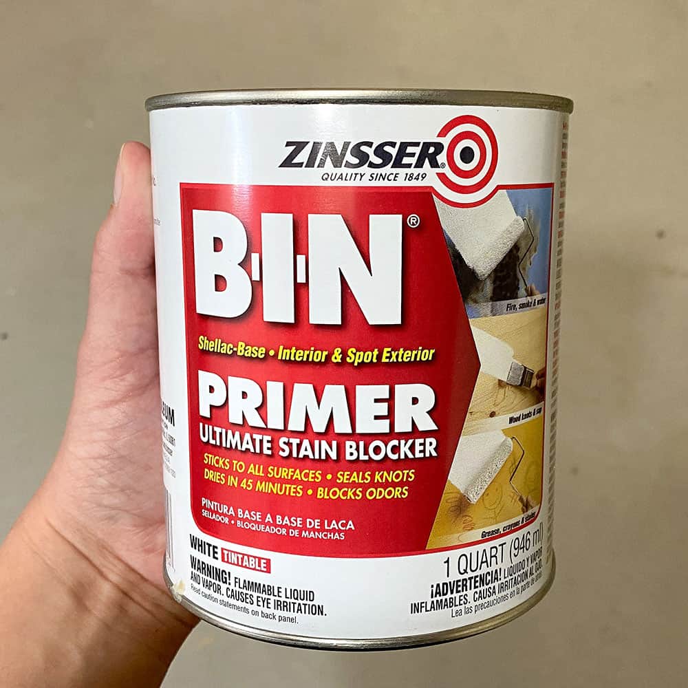 can of bin shellac based primer
