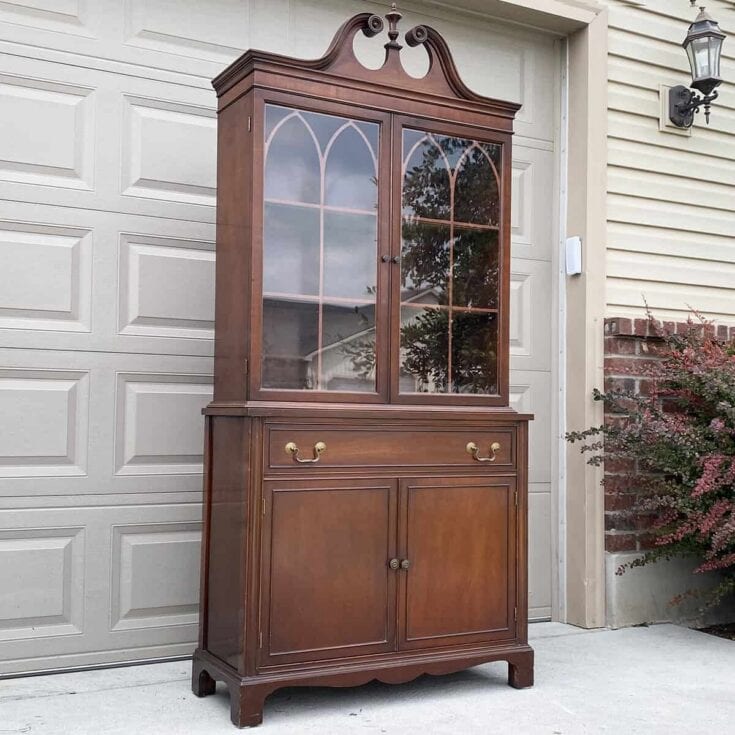 wood china cabinet