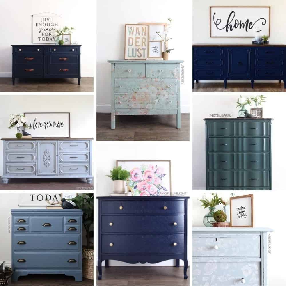 The Perfect Blue/Green To Paint Furniture - Let's Paint Furniture!