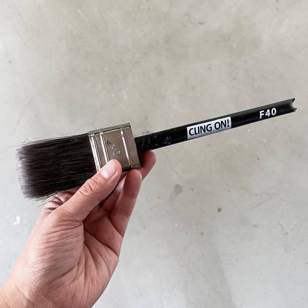 cling on square shaped paint brush