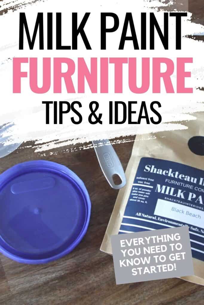 powdered milk paint with text overlay milk paint furniture tips and tricks 