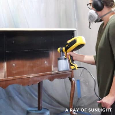 Painting Furniture with a Sprayer