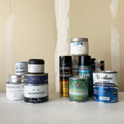 various topcoats for painting furniture