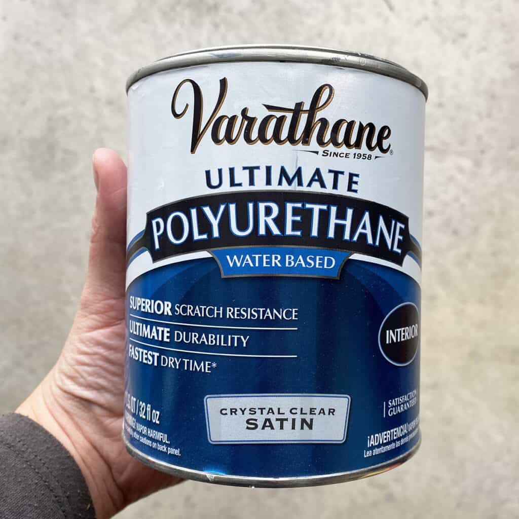 Varathane water based polyurethane in satin