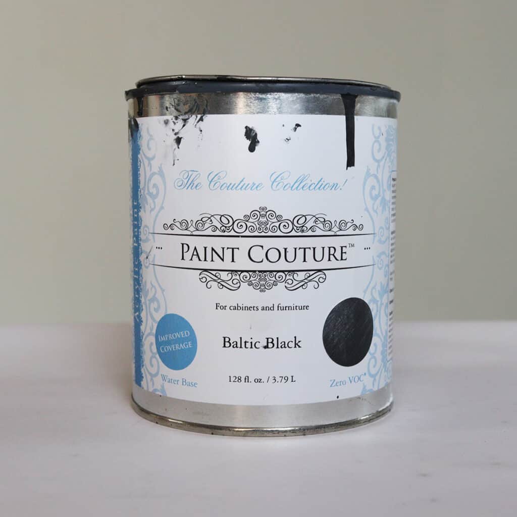 can of paint couture paint in baltic black