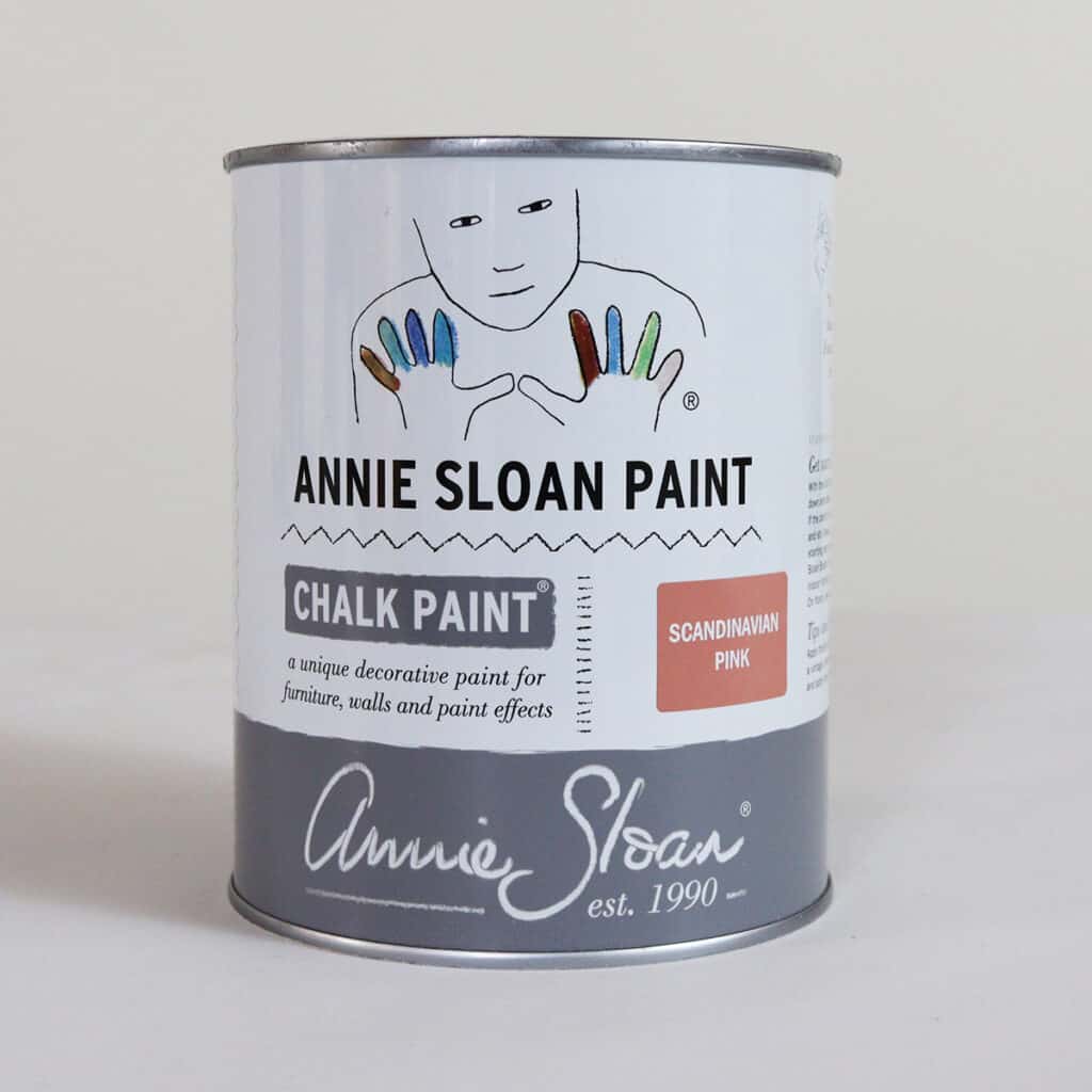annie sloan chalk paint in scandinavian pink