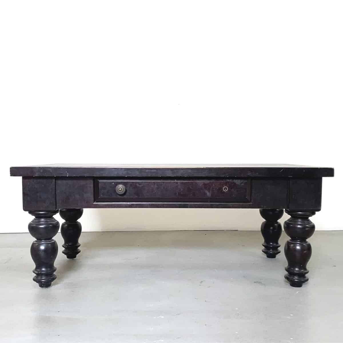 old coffee table for makeover