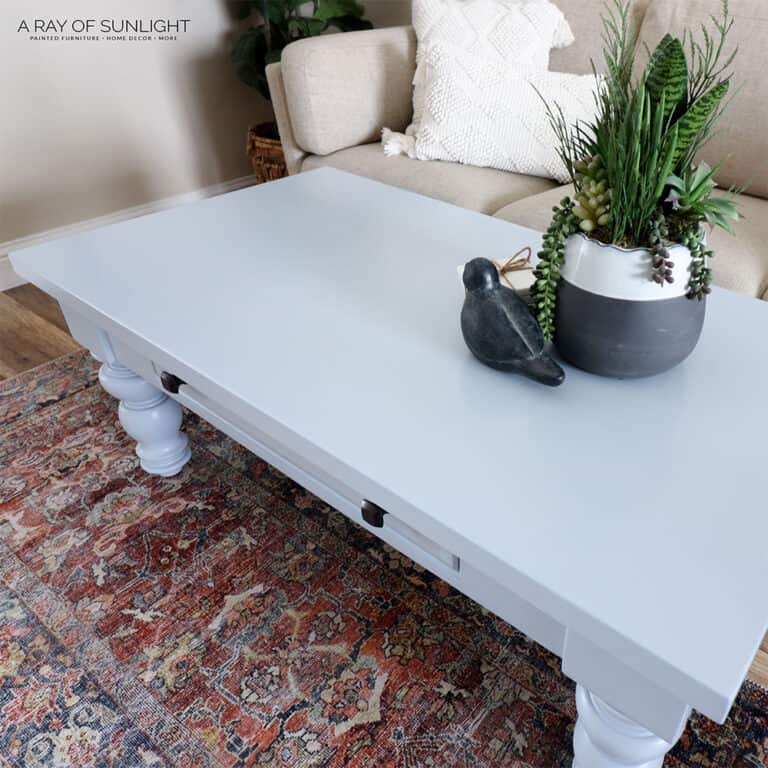 Blue Chalk Paint Coffee Table