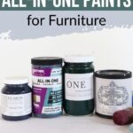 A group of paint cans.