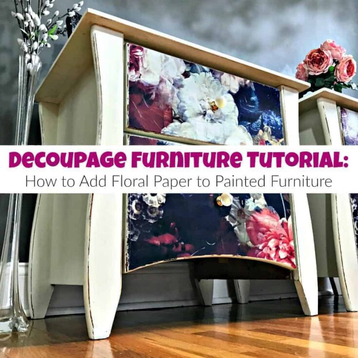 Image for Decoupage Furniture Tutorial