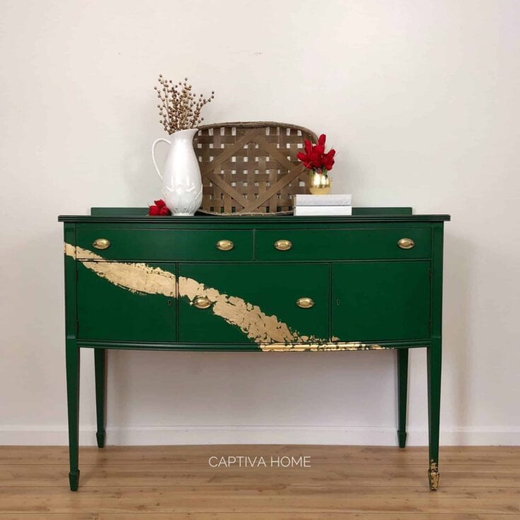Image for Green & Gold Buffet Makeover