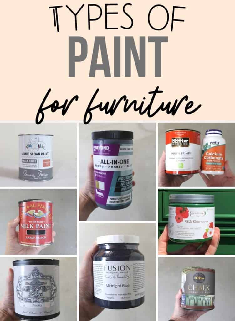 type of paint for furniture collage