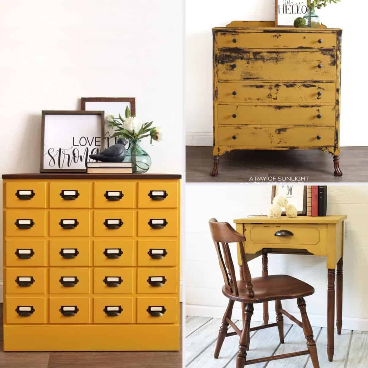 Yellow Painted Furniture