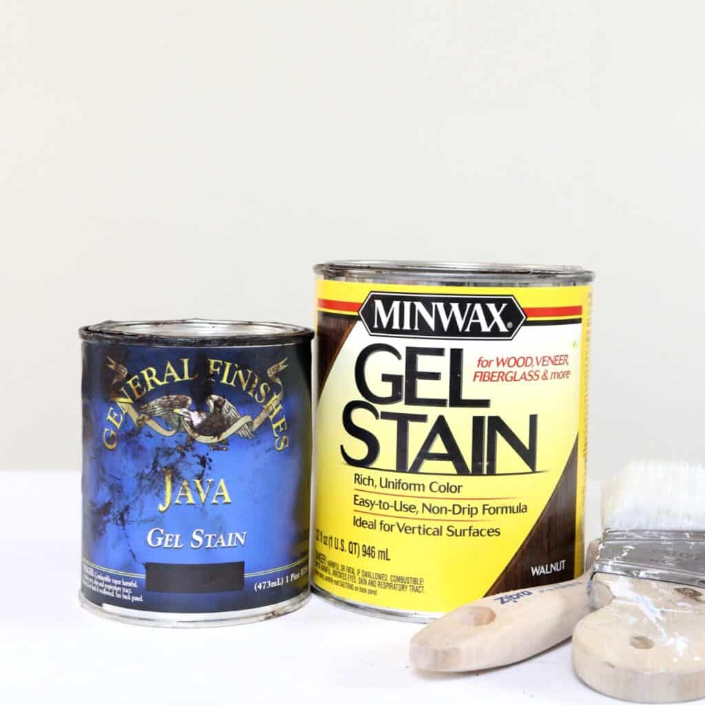 minwax and general finishes gel stain