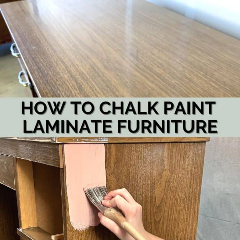 How to Chalk Paint Laminate Furniture