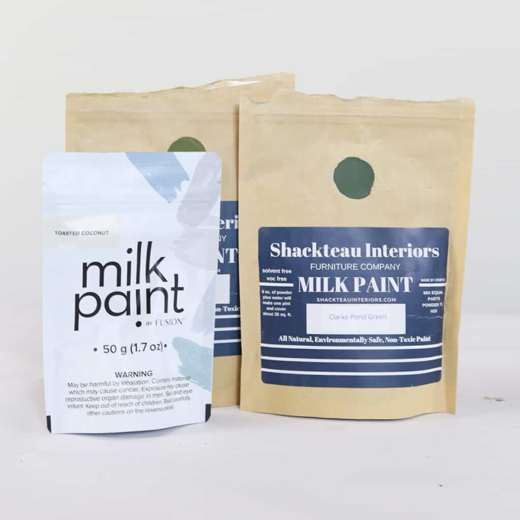 packs of fusion milk paint and shackteau interiors milk paint