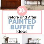 A collage of a buffet.