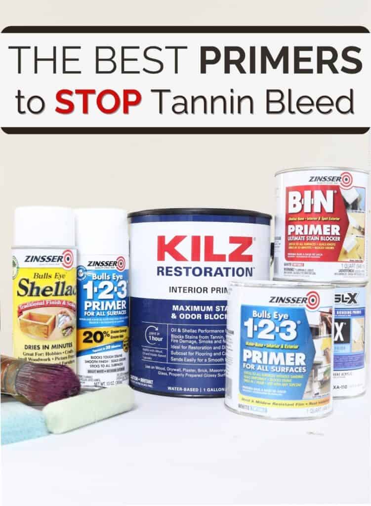 different brands and types of the best primers to stop tannin bleed