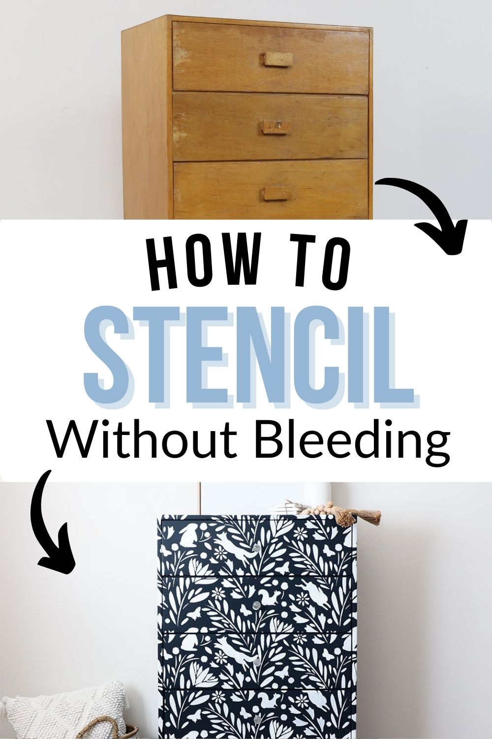 How to Stencil Without Bleeding