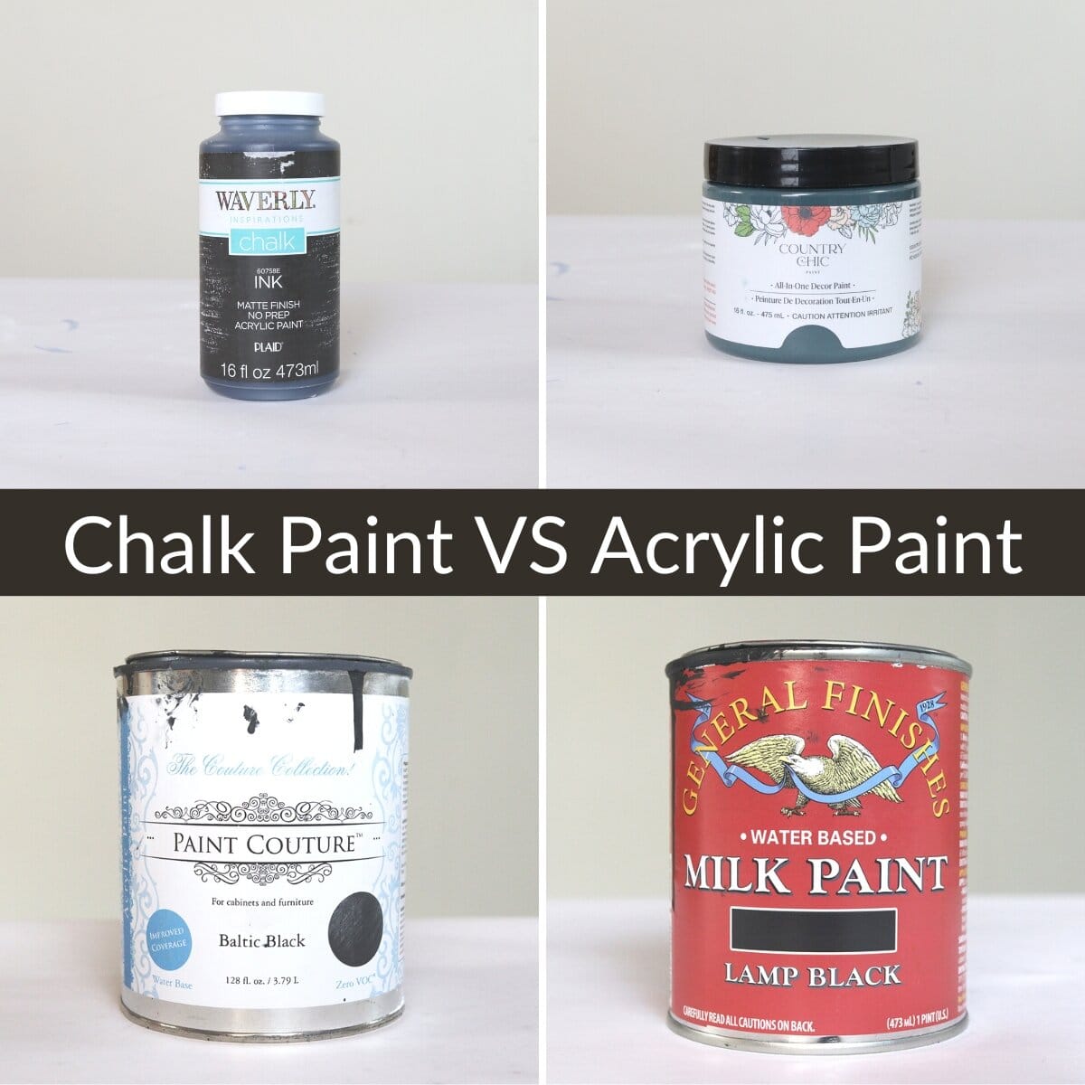 Chalk Paint VS Acrylic Paint: Which Is Best For Furniture Painting?