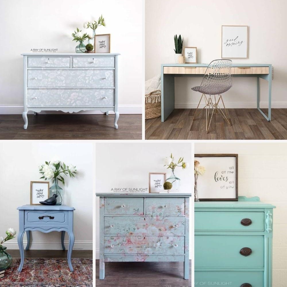 Light Blue Painted Furniture