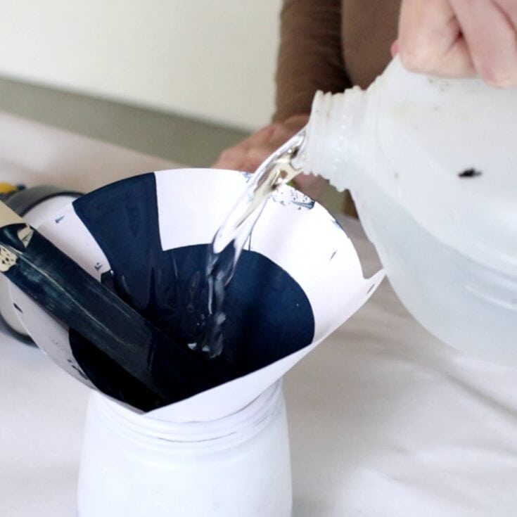 thinning paint with water for wagner flexio paint sprayer