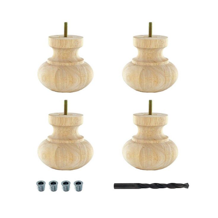 Image for Handmade Hardwood Round Bun Feet