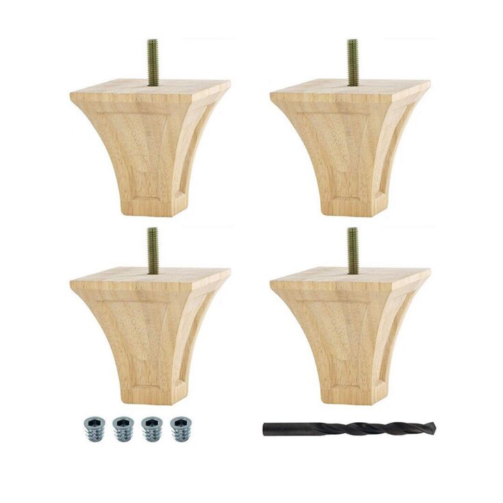 Image for Hardwood Square Bun Feet