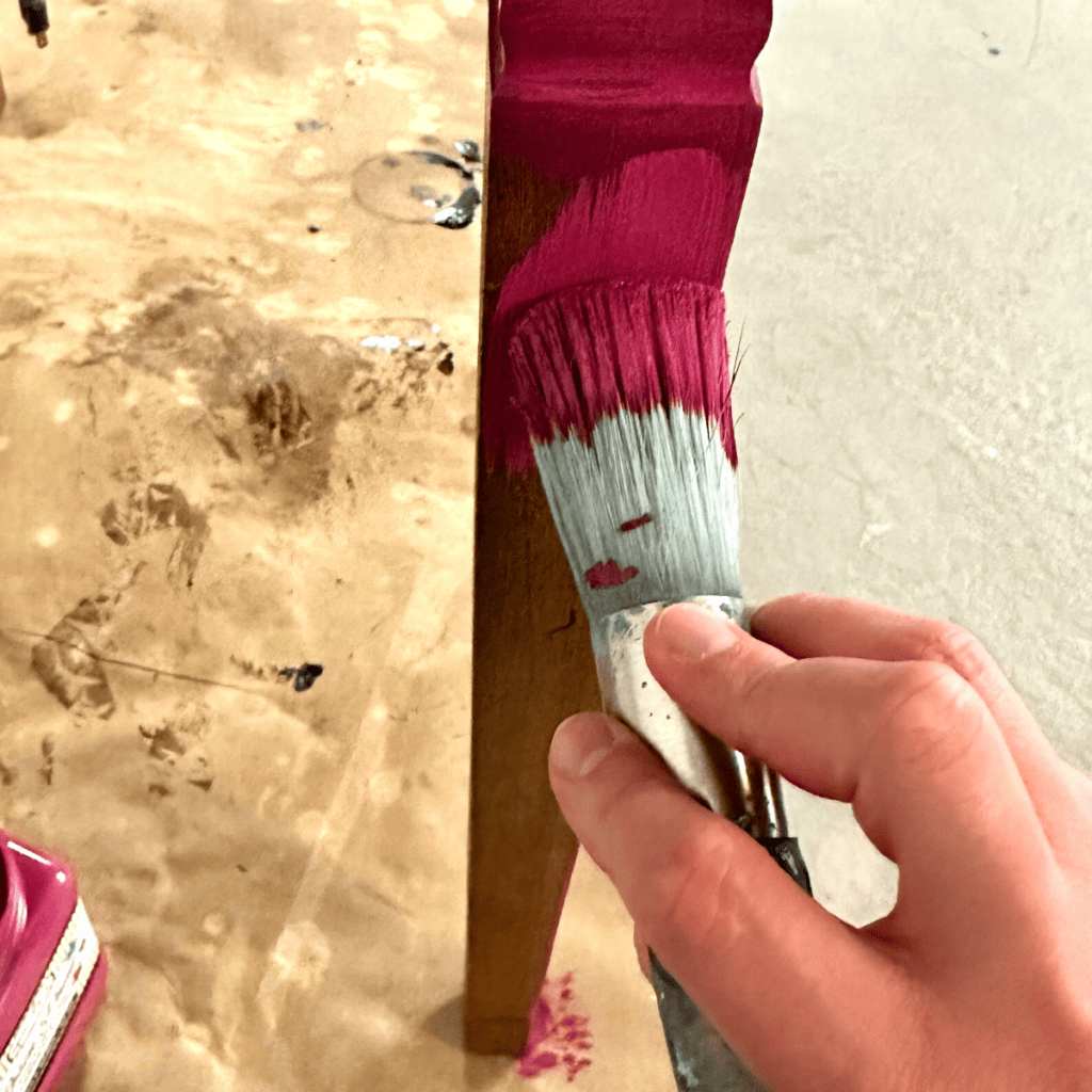 painting furniture with Rethunk Junk paint