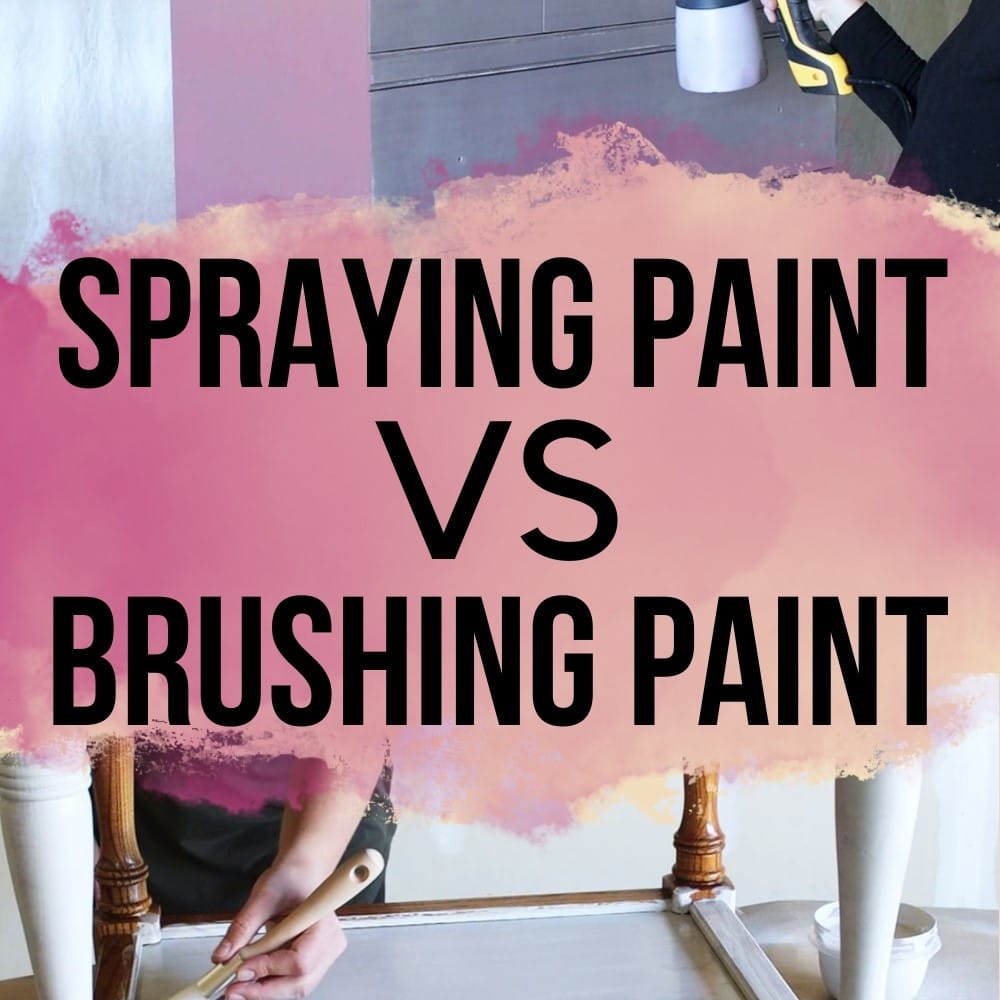 Spray Paint VS Brush Paint Furniture