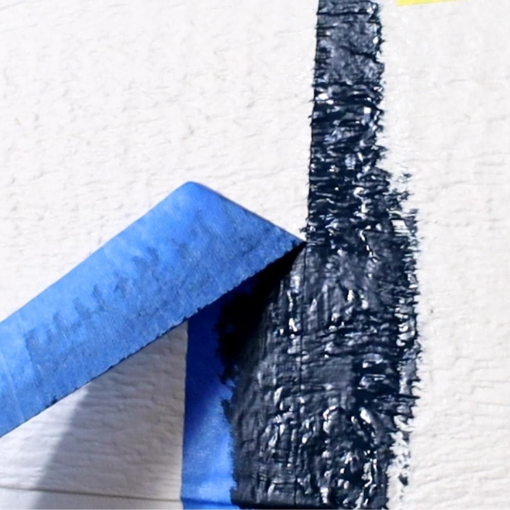 peeling painters tape off when paint is wet