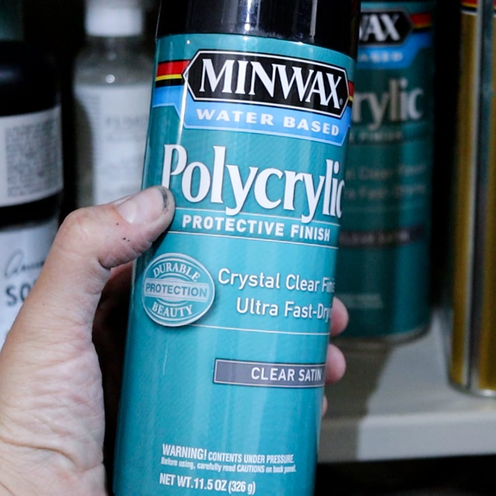 photo of minwax polycrilic spray paint