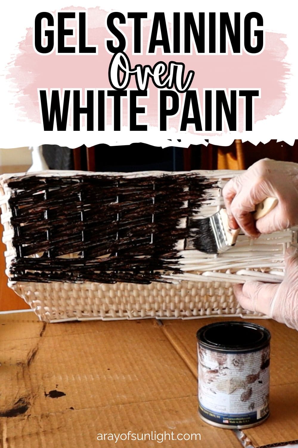Gel Stain Over White Paint