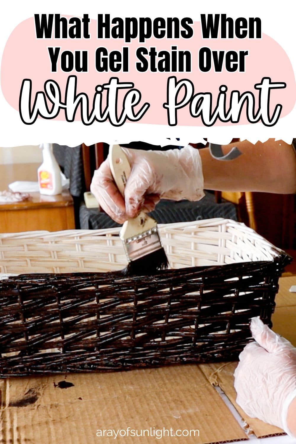 Gel Stain Over White Paint