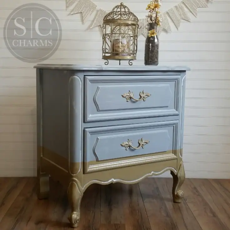 Dipped French Provincial Nightstand