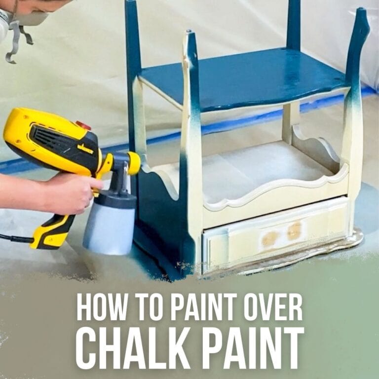 How to Paint Over Chalk Paint