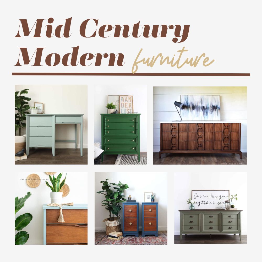 Mid Century Modern Painted Furniture