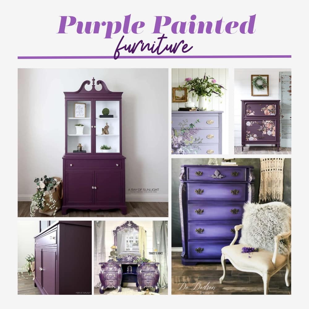 Purple Painted Furniture
