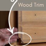 broken wood trim on a dresser
