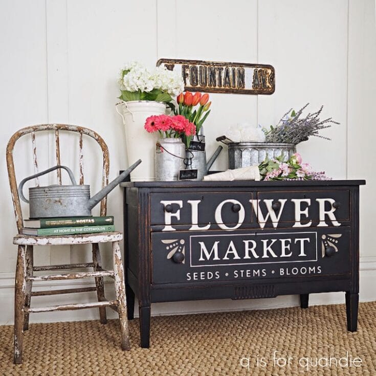 Image for Black and White Petite Dresser