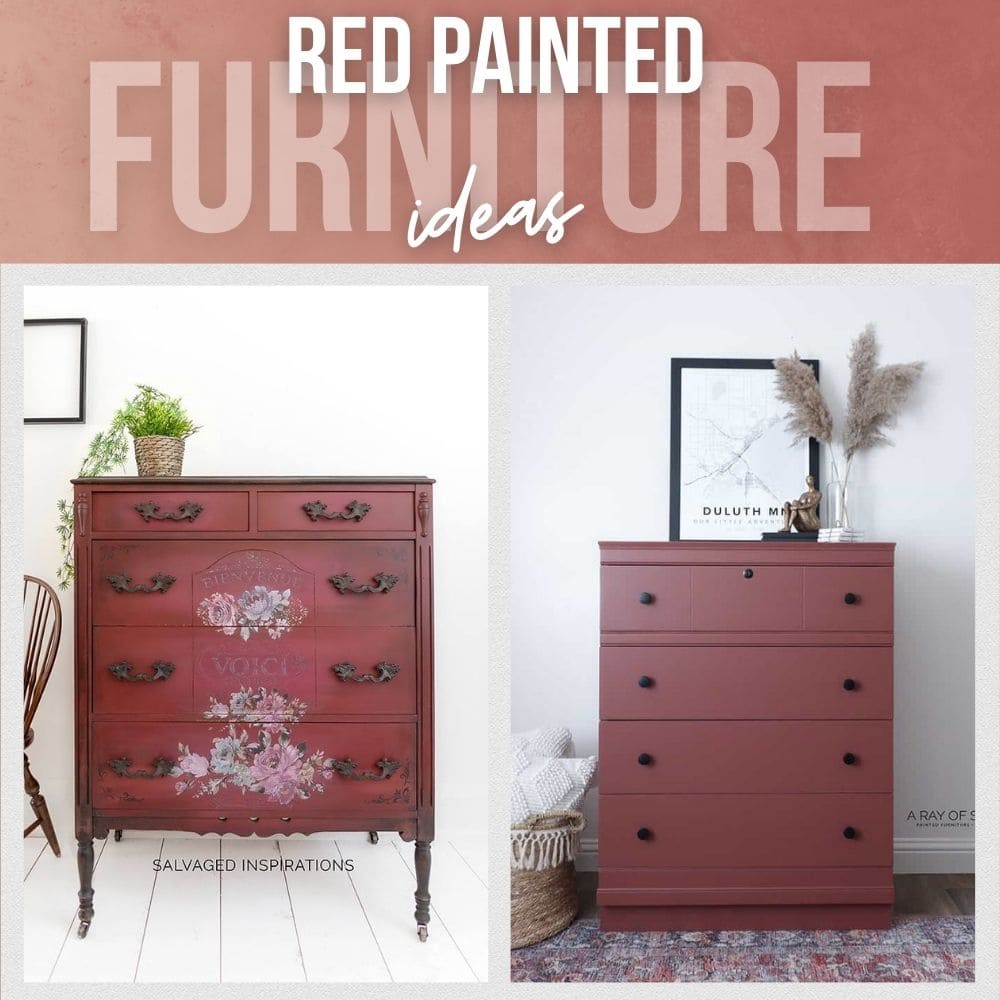 Red Painted Furniture Ideas