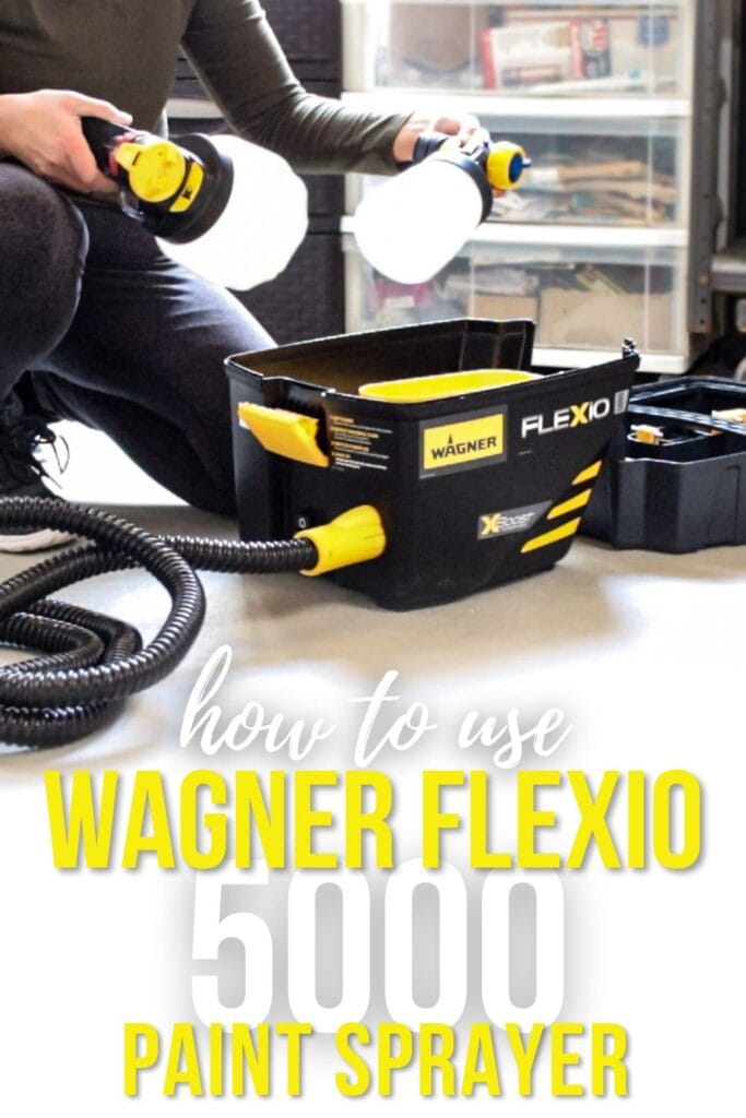 unboxing of Wagner FLEXiO 5000 Paint Sprayer with text overlay