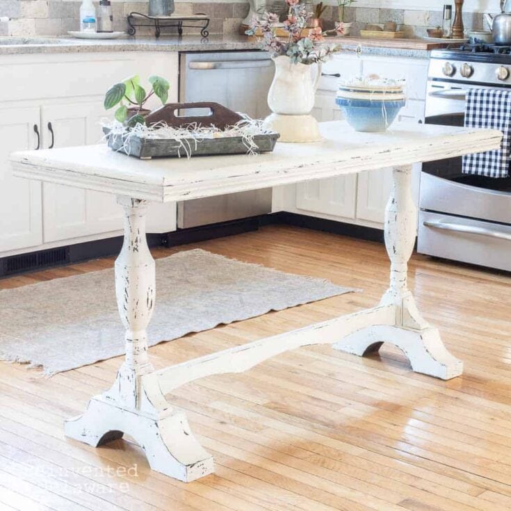 Image for Crackle Painted Table with Milk Paint