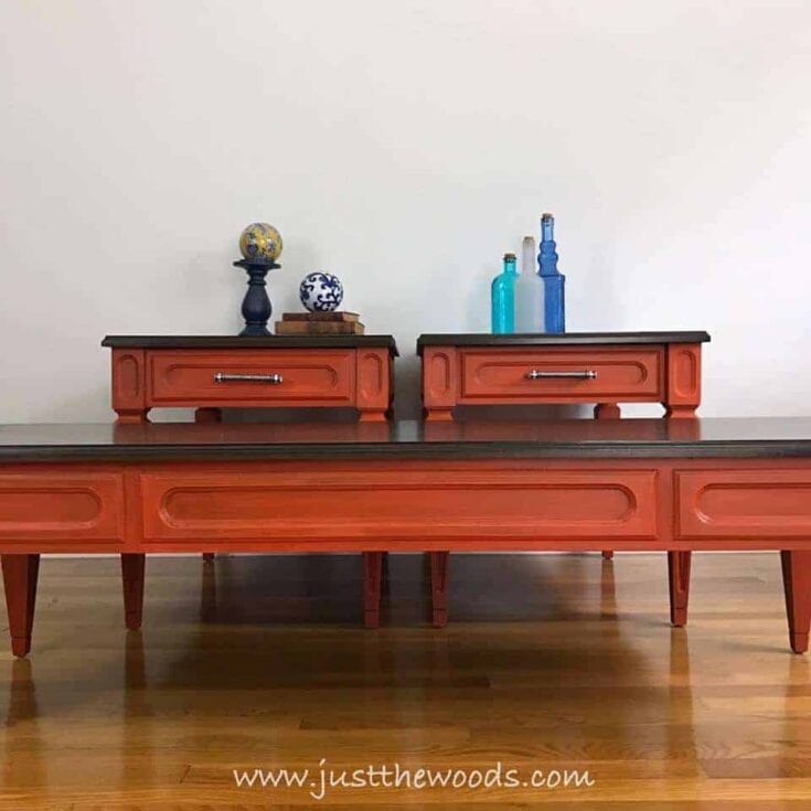 Image for Go Bold with Orange Painted Tables