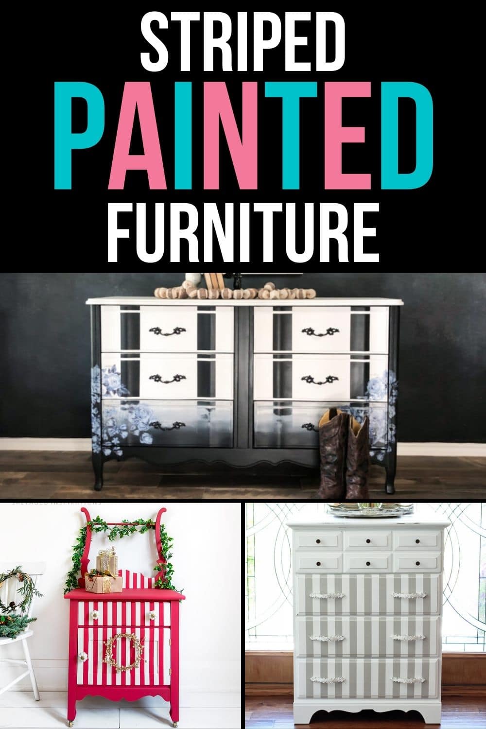 Striped Painted Furniture