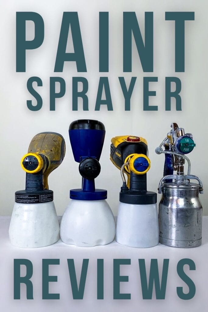 photo of different brand and model of sprayers with text overlay