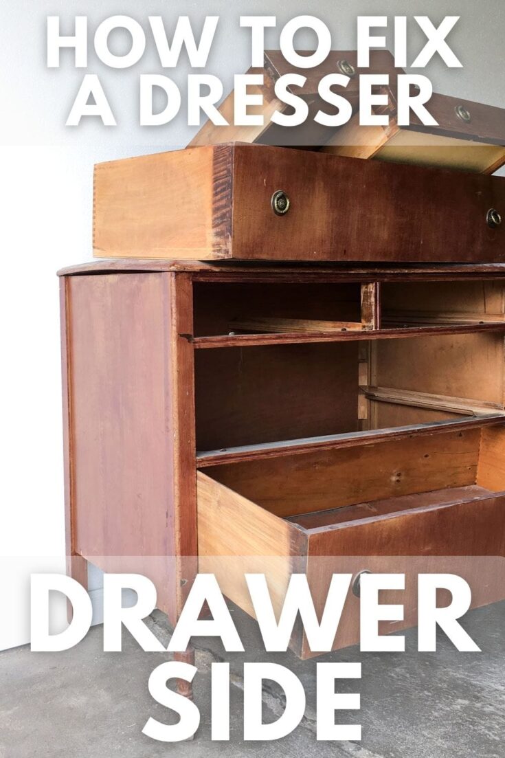 Dresser with drawers out