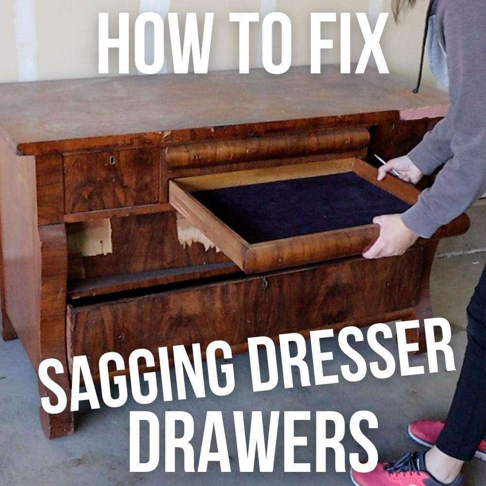 How to Fix Sagging Dresser Drawers