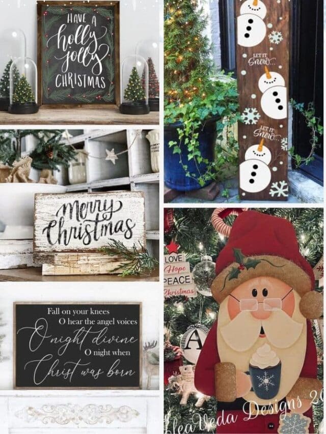 Wooden Christmas Signs Story