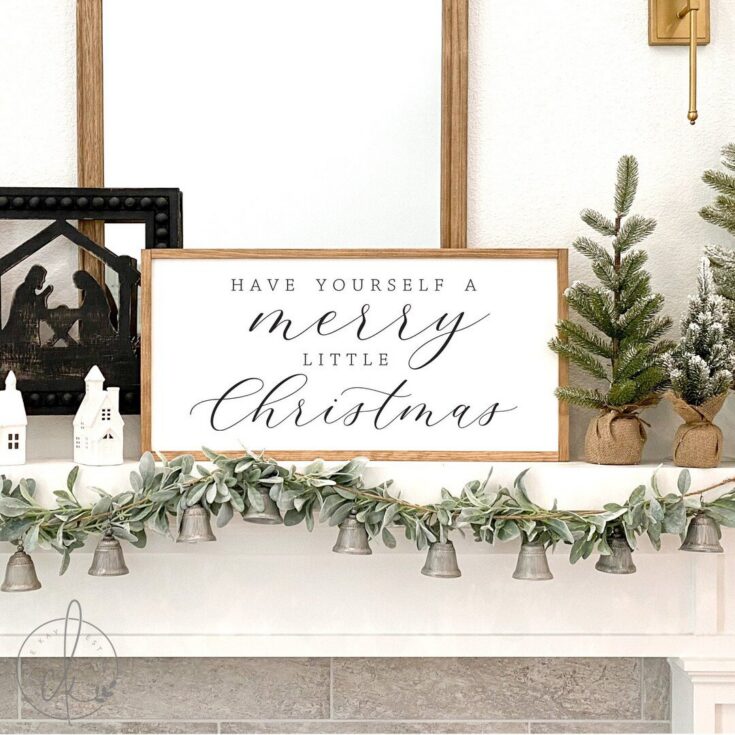 Image for Have Yourself a Merry Little Christmas Sign